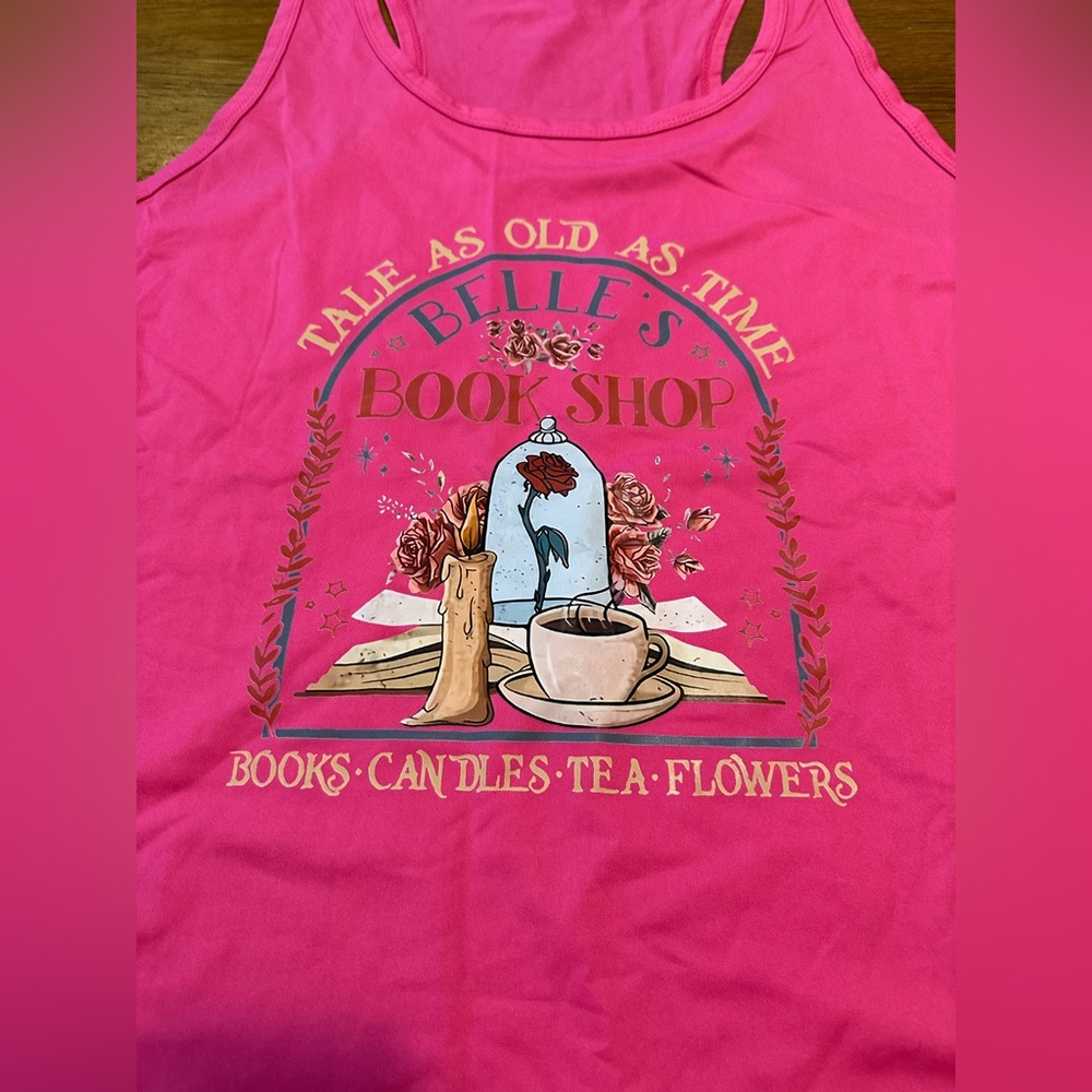 Belle beauty and‎ the beast hot pink tank top sz 4XL